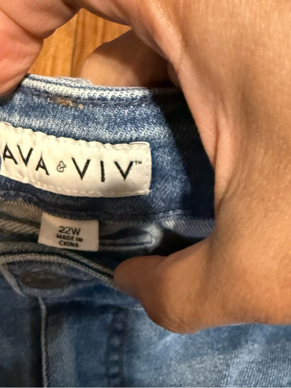 Ava & Viv Men's Relaxed Light Blue Distressed Jeans - Picture 6 of 9